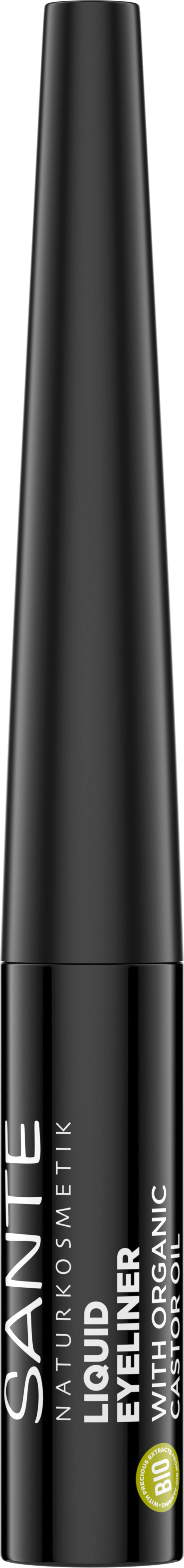 Santé naturally.  Liquid Eyeliner, 01 Black (3,50 ml)