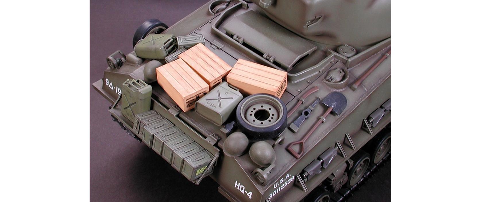 Panzer M4 Sherman 105 mm Howitzer Full-Option Bausatz, 1:16<br>2. Weltkrieg Panzer Bausatz mit vielen Details und Funktionen