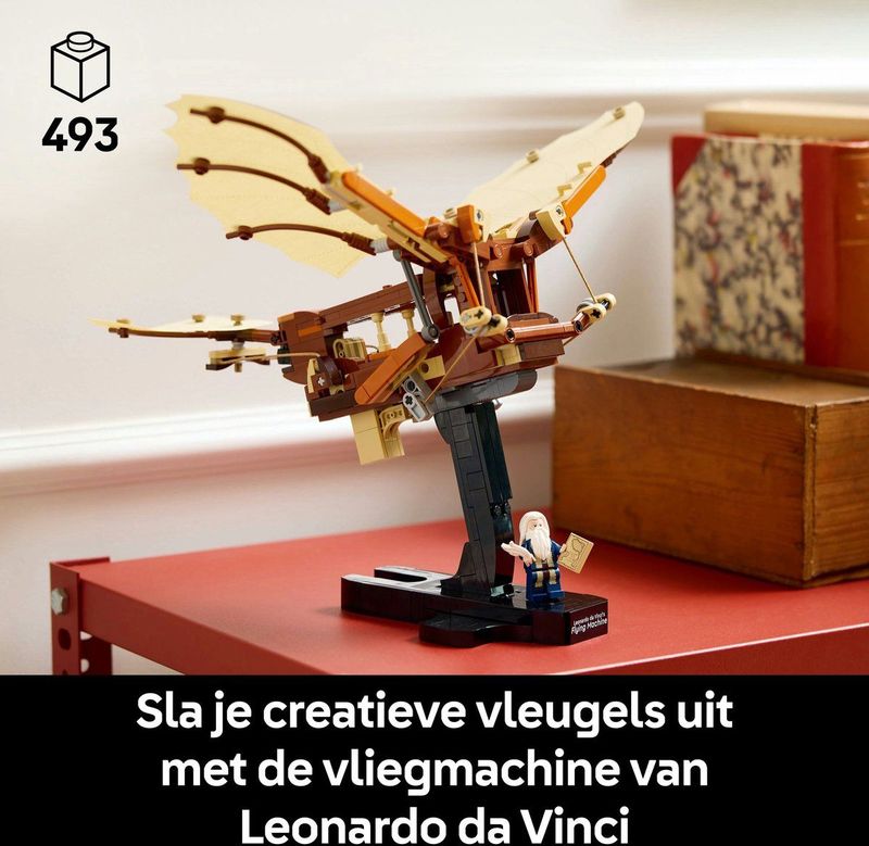 Lego - Icons Leonardo da Vinci Vliegmachine - Bouwset - Multicolor - Plastic