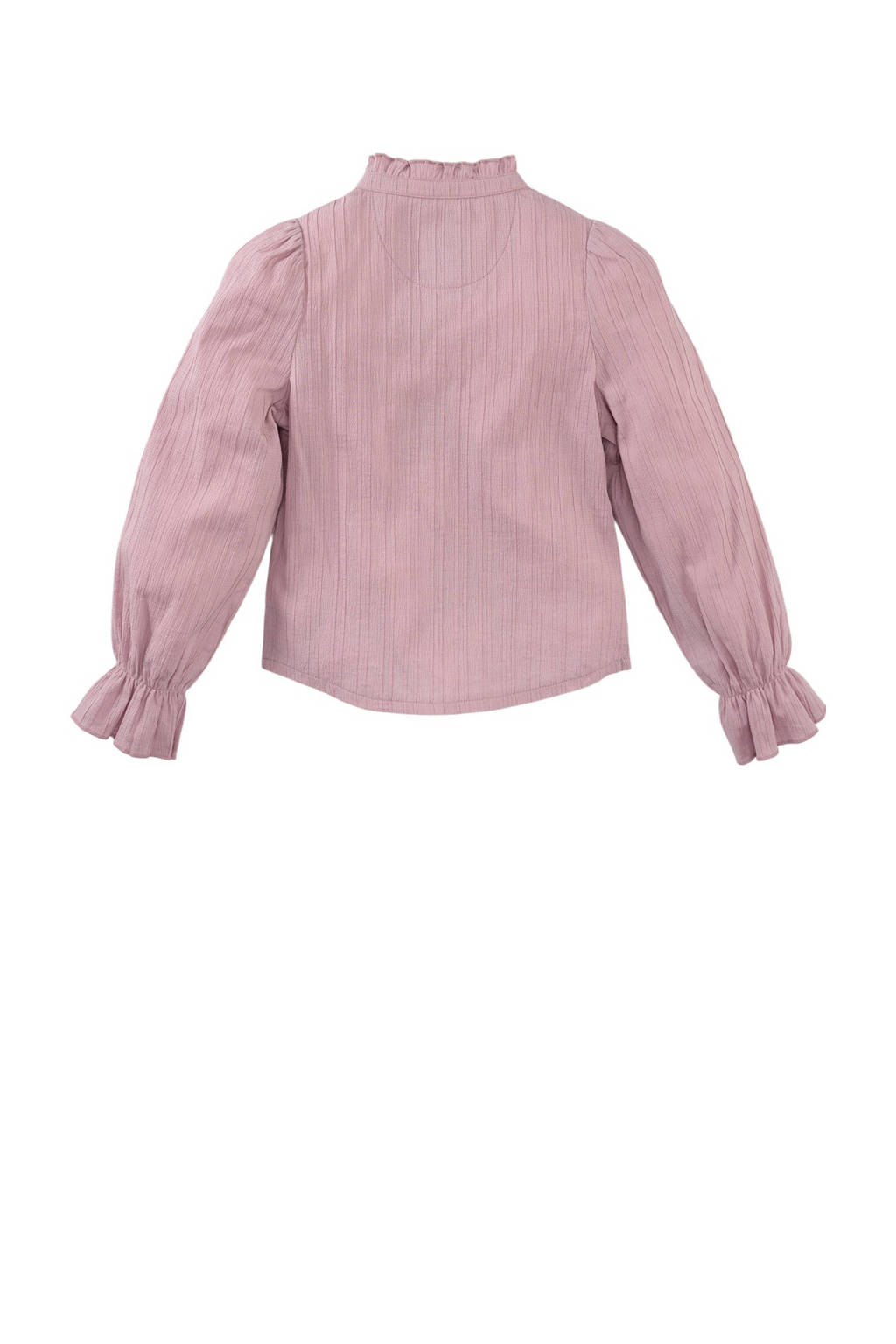 Z8 blouse Maisie met ruches roze