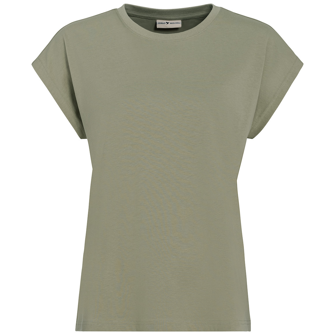 Jonas Nielsen Damen T-Shirt mit überschnittenen Ärmeln oliv