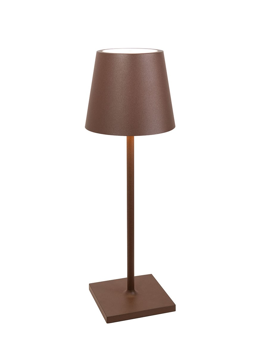 Zafferano oplaadbare tafellamp Desk L roest