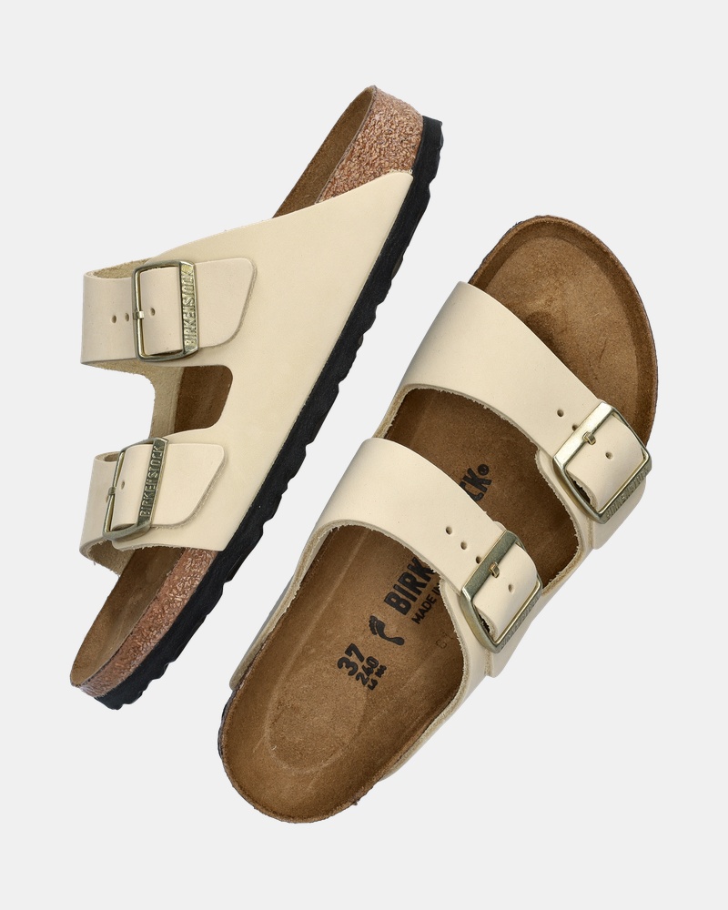 Birkenstock Arizona Nubuck Sandalen  - ecru