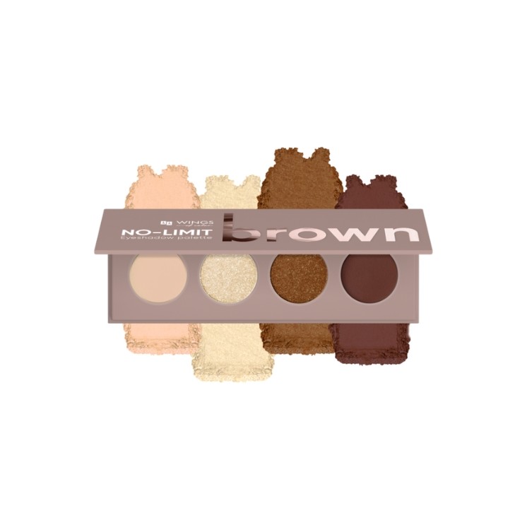 AA Wings of Color No Limit Volume Lidschattenpalette Brown 4g