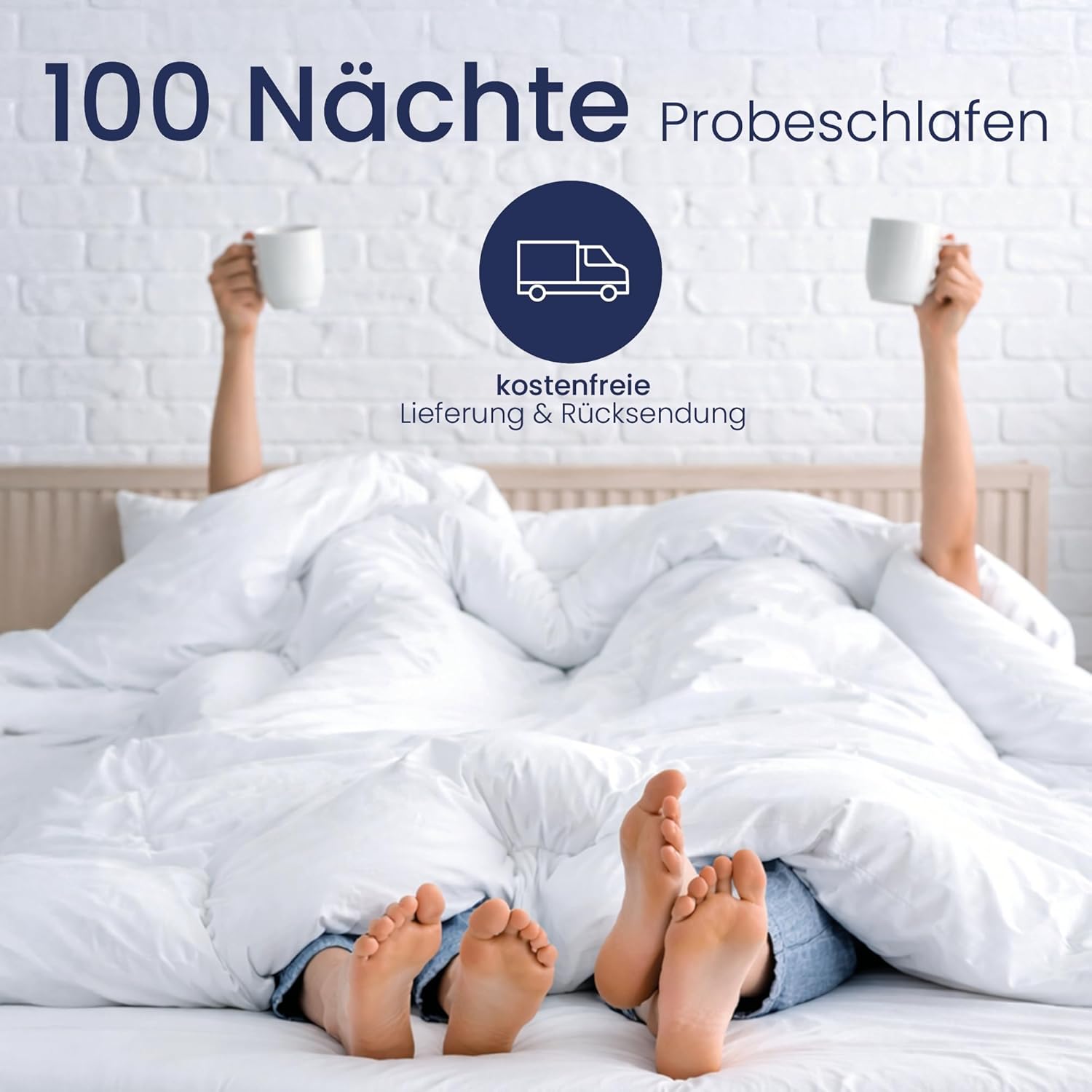 BeCo Feel Like Latex Taschenfederkernmatratze 180x200 cm mit 24 cm Höhe - 7-Zonen Matratze - PUR Like Latex Auflage - Like Latexmatratze mittelfest - Made in Germany