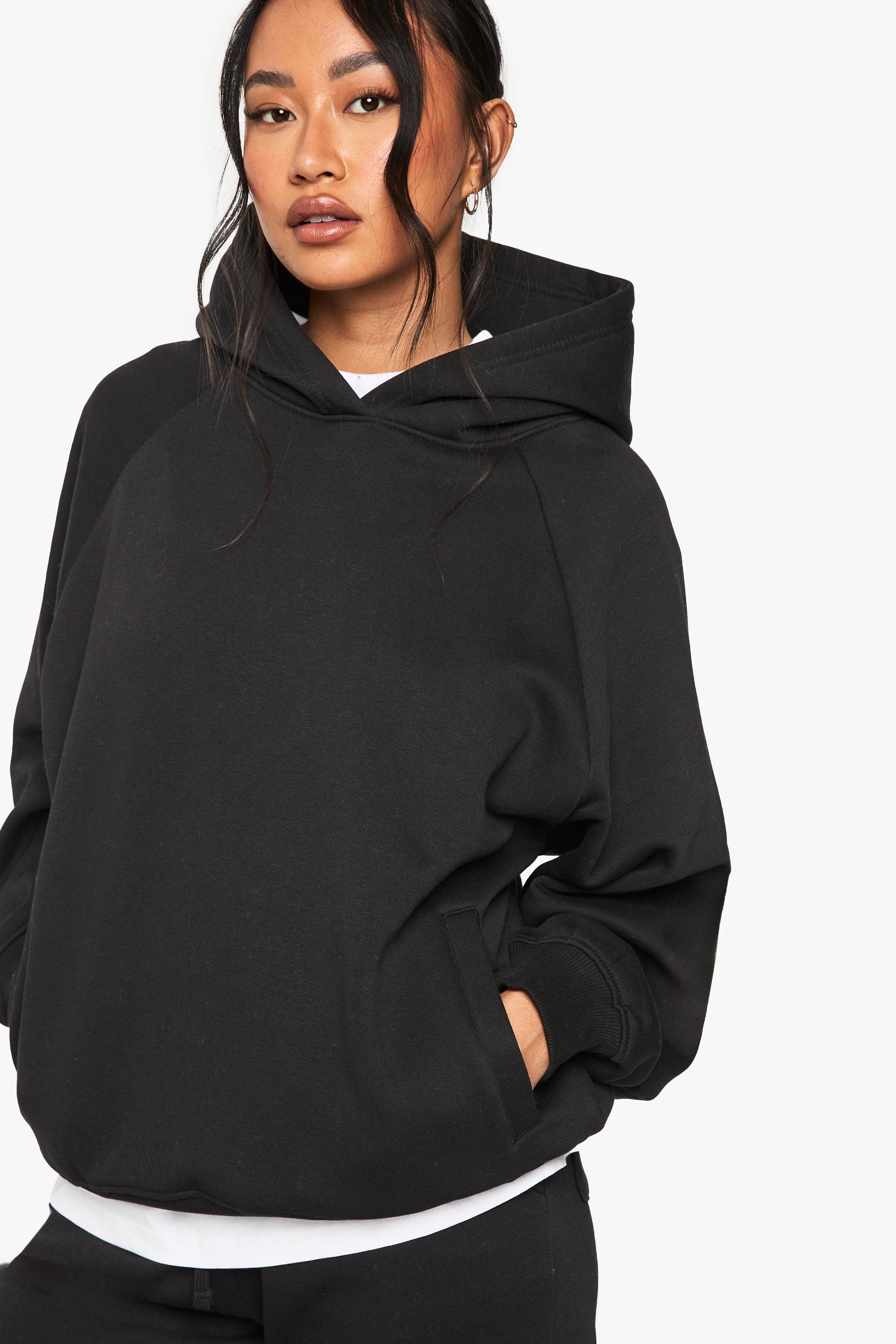 boohoo Sweat à capuche oversize à couture raglan