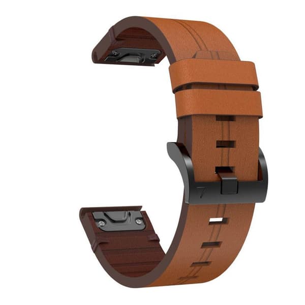 Nail lær klokkereim easyfit Garmin Fenix 8 (47mm) - Chestnut Oak