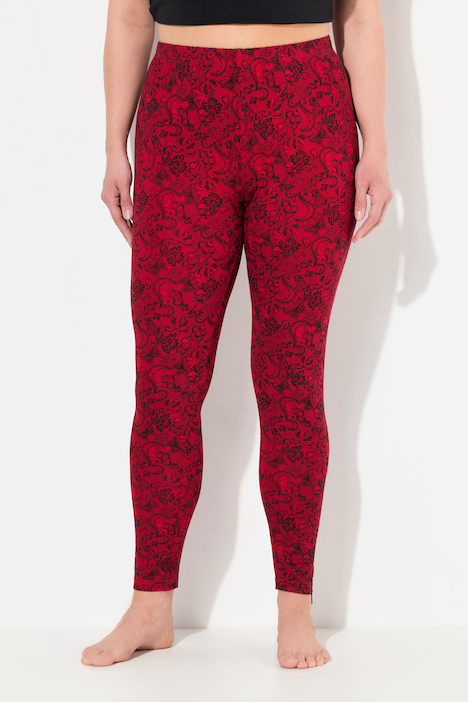 Leggings, Spitzendruck, schmales Bein, Elastikbund