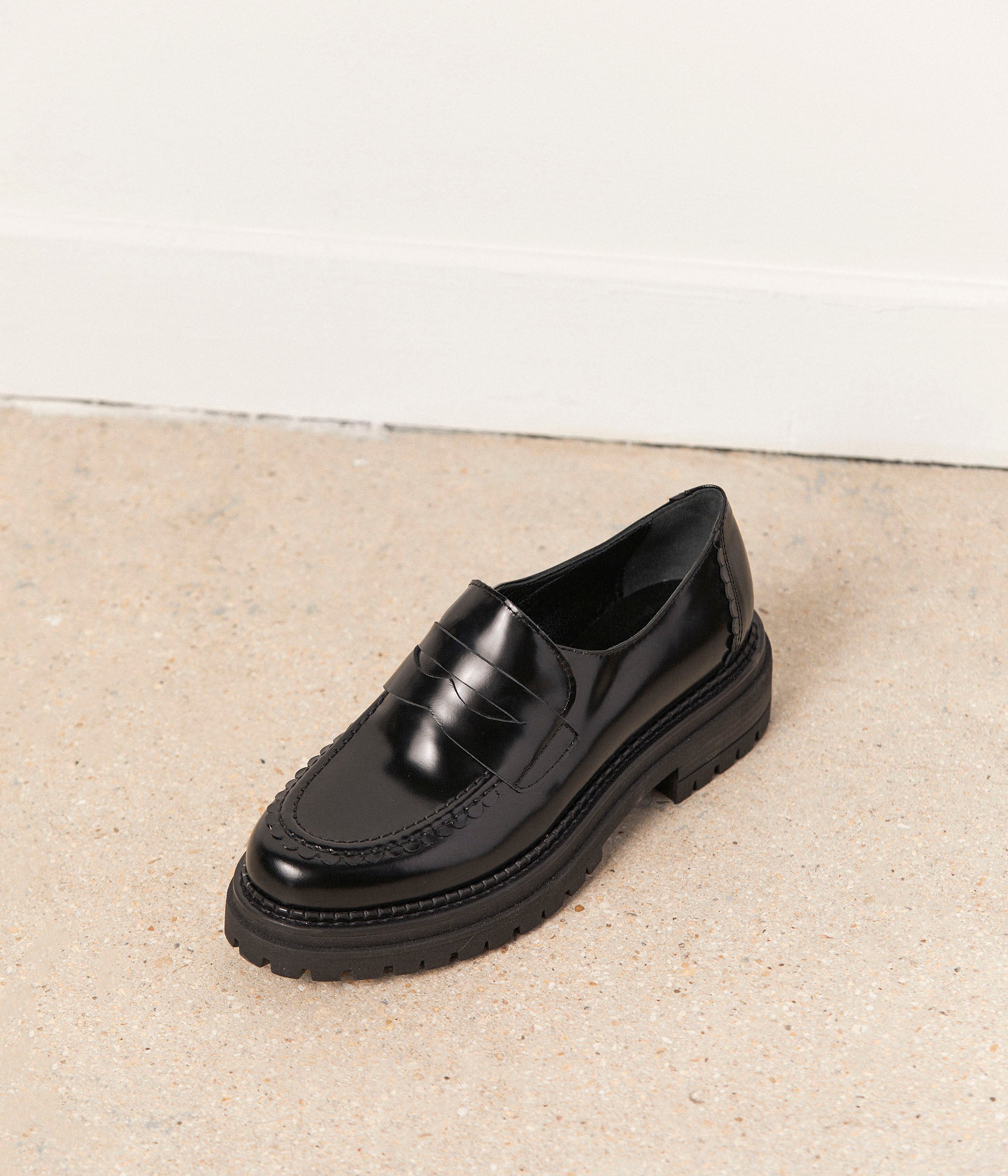 Mocassins noirs Armande