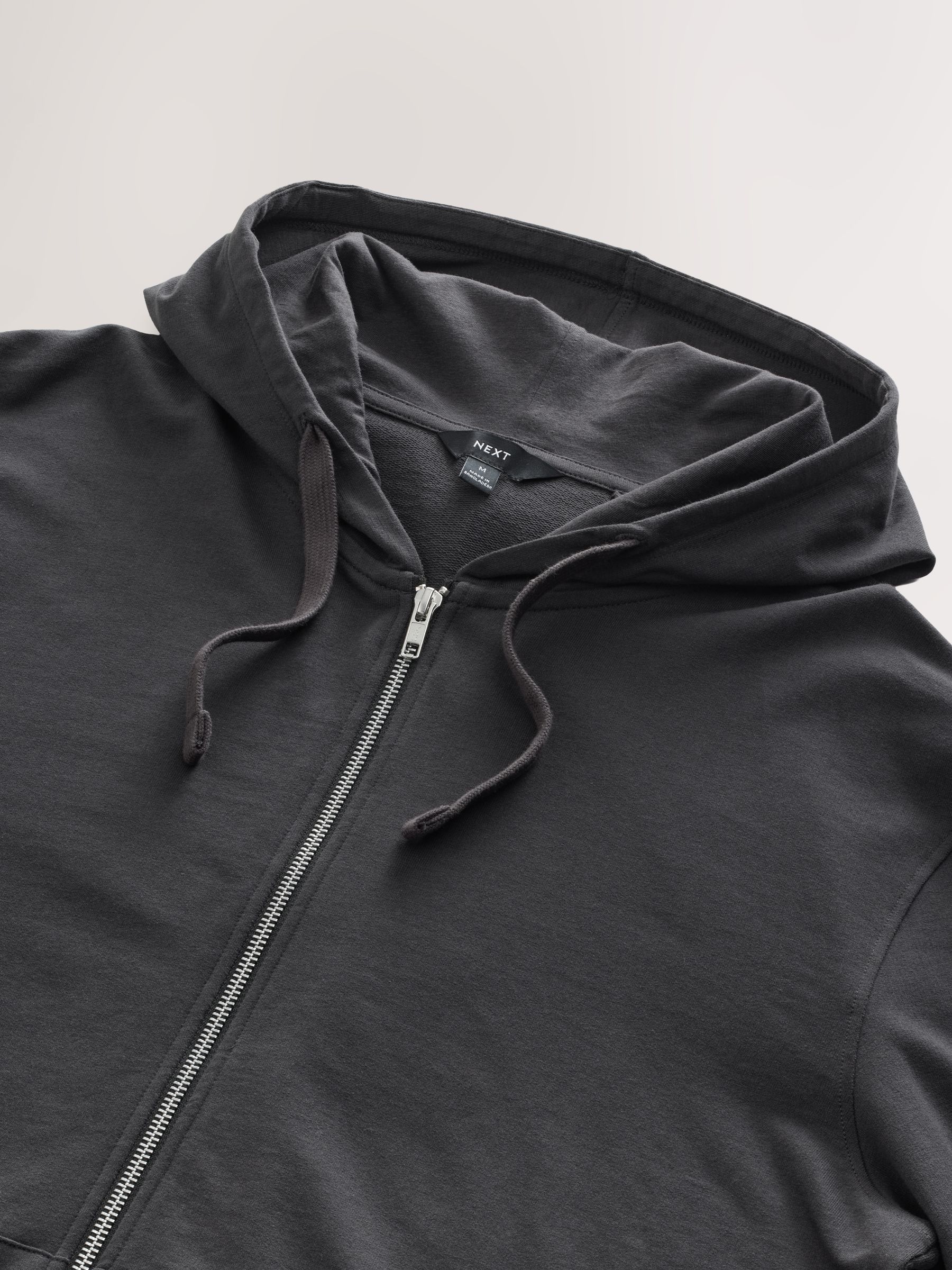 Leisteen grijs - Lichte hoodie met rits