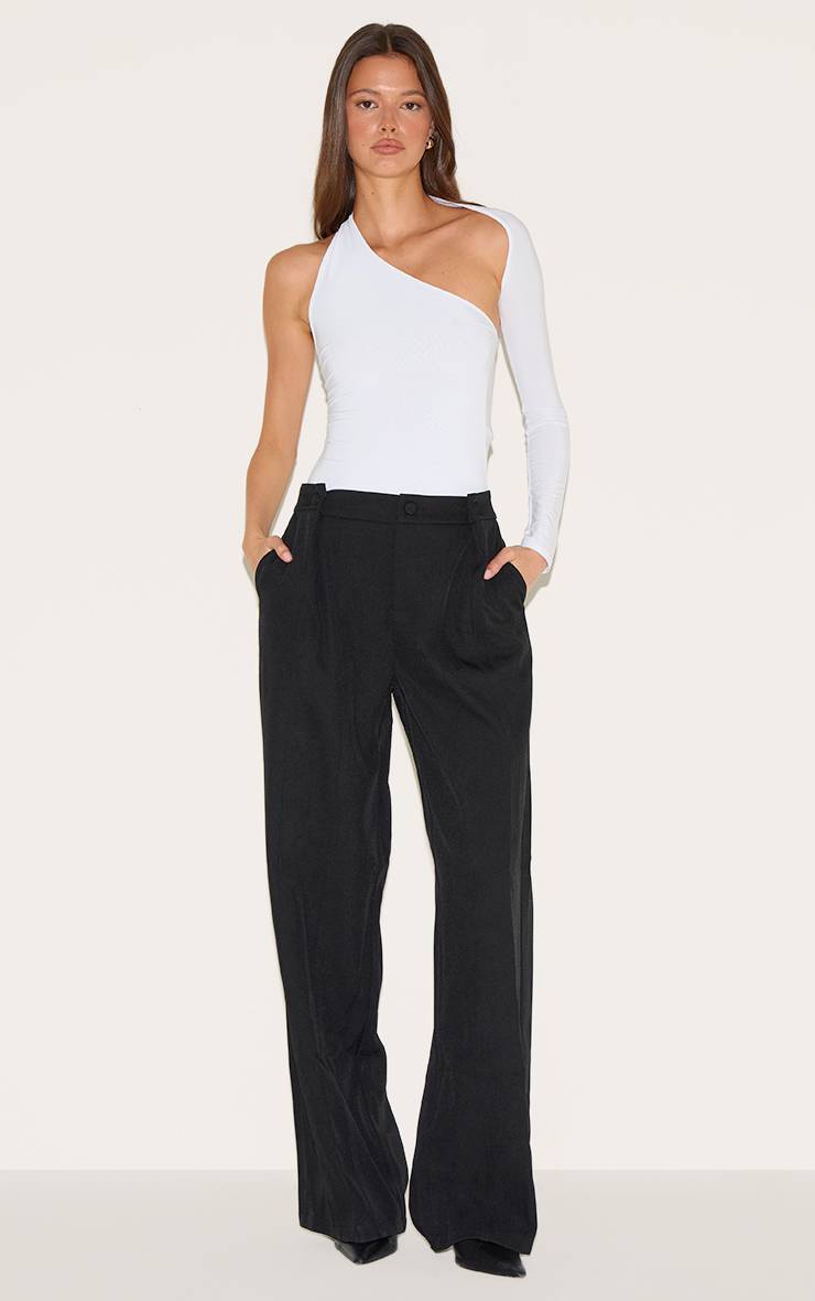 Blanc Body Asymétrique À Une Épaule