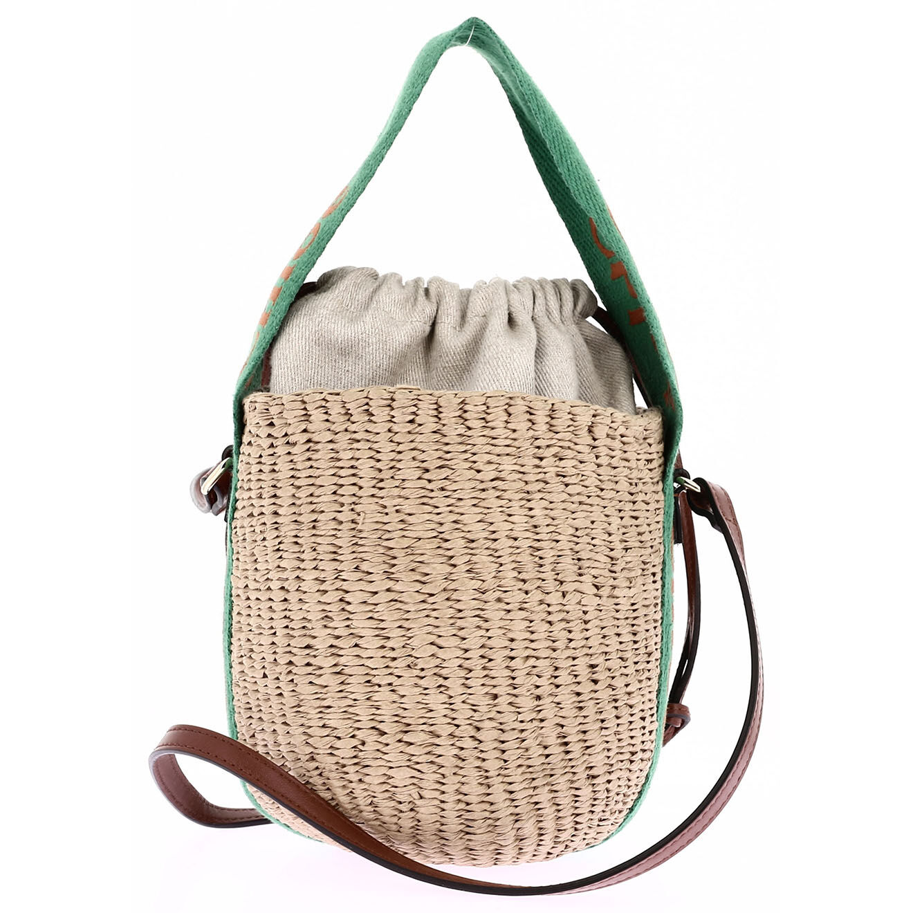 Chloé Sac bandoulière en Raphia Pixie beige - Parfait état - Longueur 18 cm