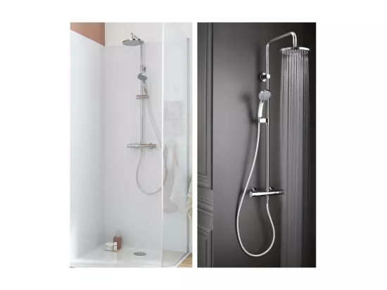 Colonne de douche thermostatique JACOB DELAFON Simone 4 jets