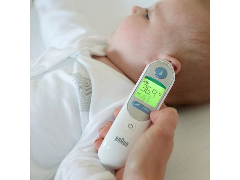 Braun Infrarot-Fieberthermometer ThermoScan 7 IRT 6520WE Infrarot-Ohrthermometer