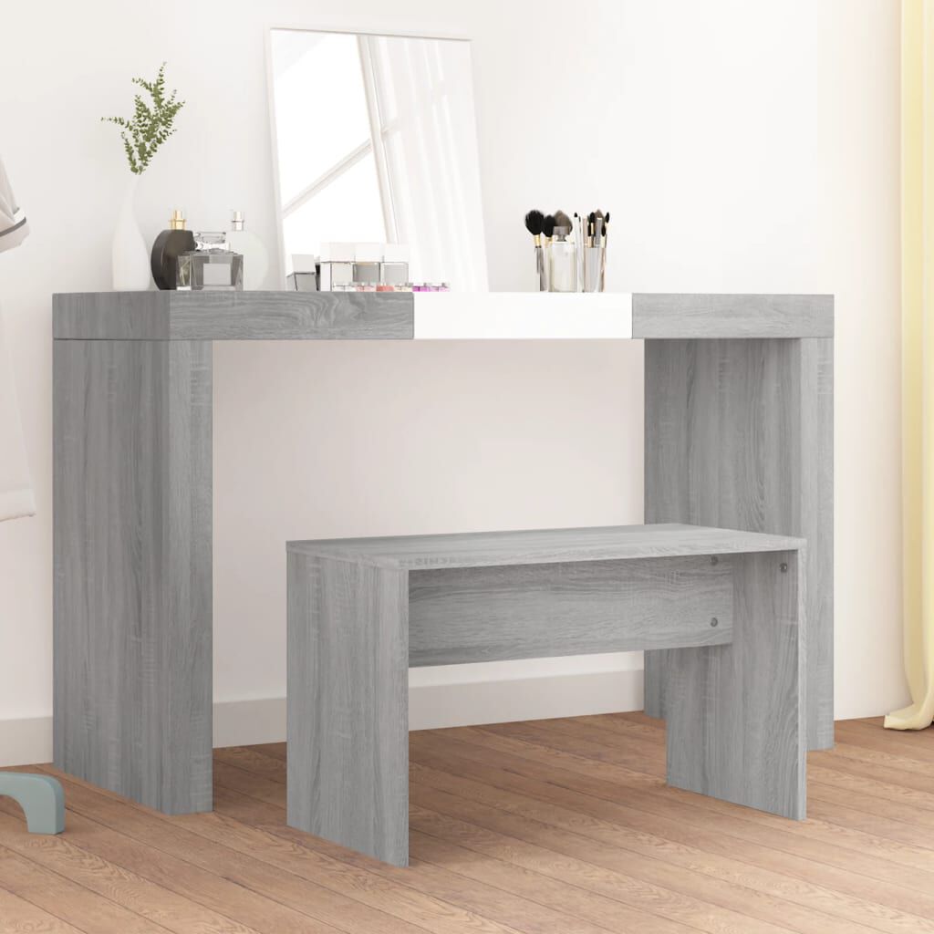 vidaXL Kaptafelkruk, grijs Sonoma eiken, 70x35x45 cm