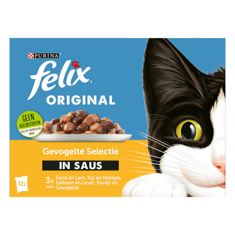 Felix Original Gevogelte Selectie in Saus12 x 85 gr