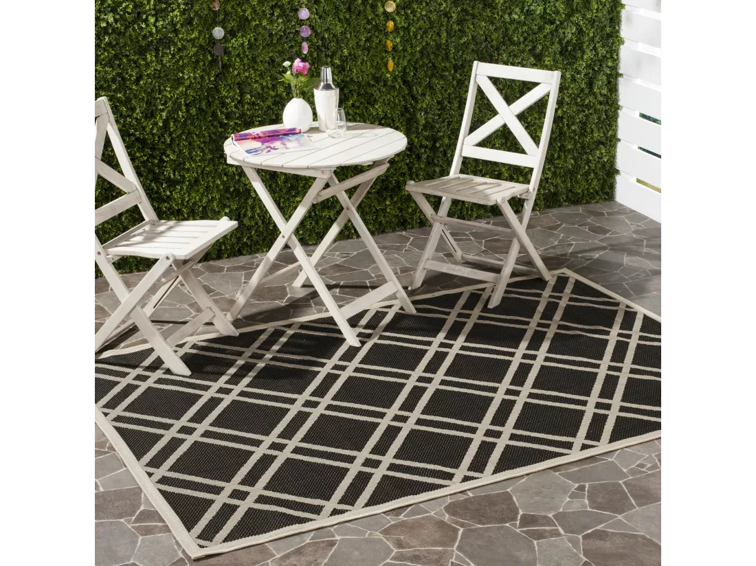 Tapis Black & Beige 160 X 231 cm - Thalia