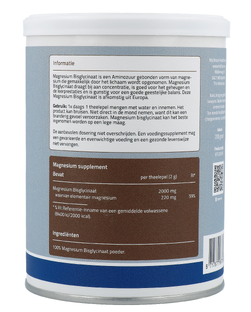Mattisson HealthStyle Magnesium Bisglycinaat Poeder 200GR