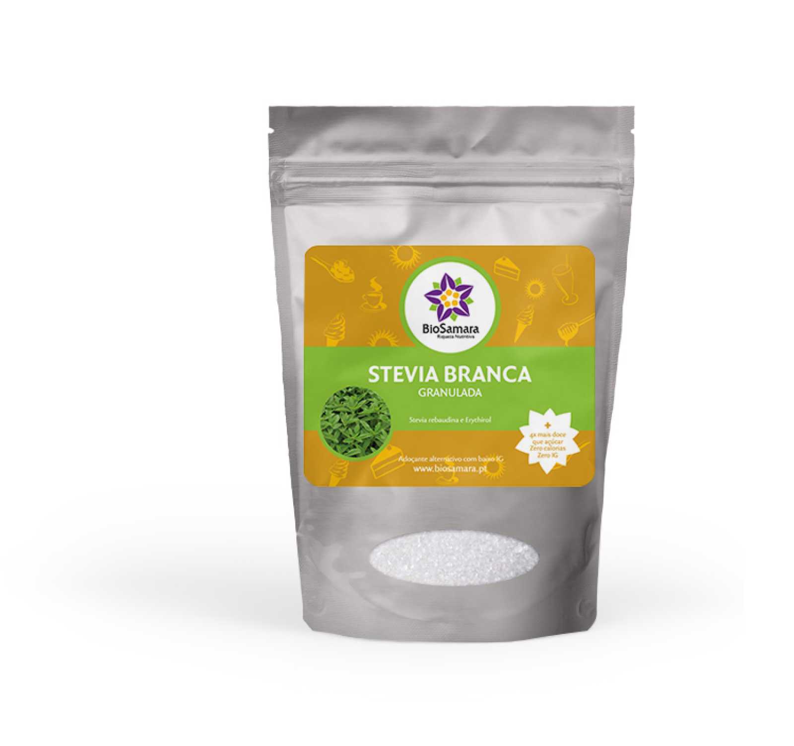 Biosamara Estévia Granulada Branca 125g