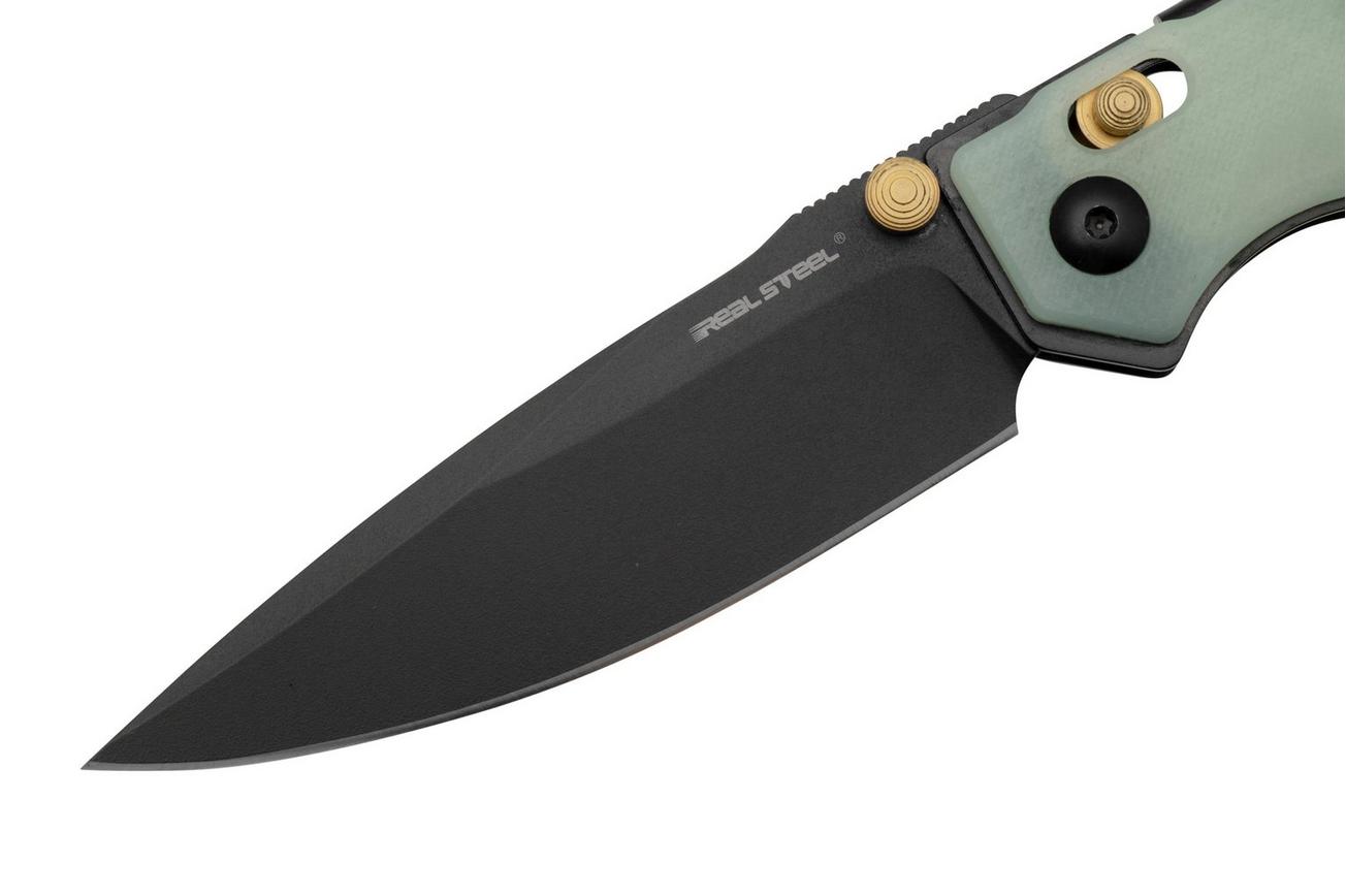 Real Steel Sacra, 7711NB Natural Jade G10, K110 Black, zakmes