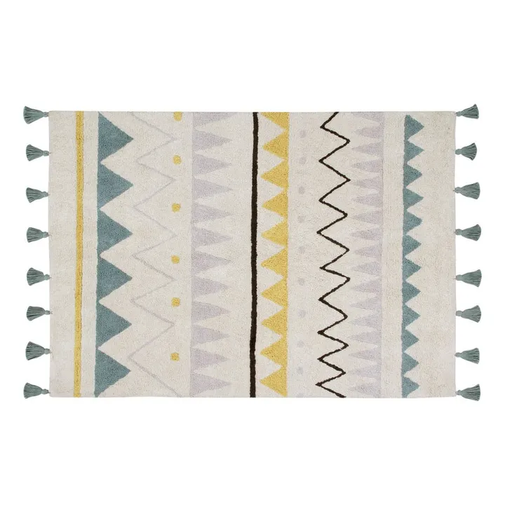 Lorena Canals Tapis Azteca | Bleu