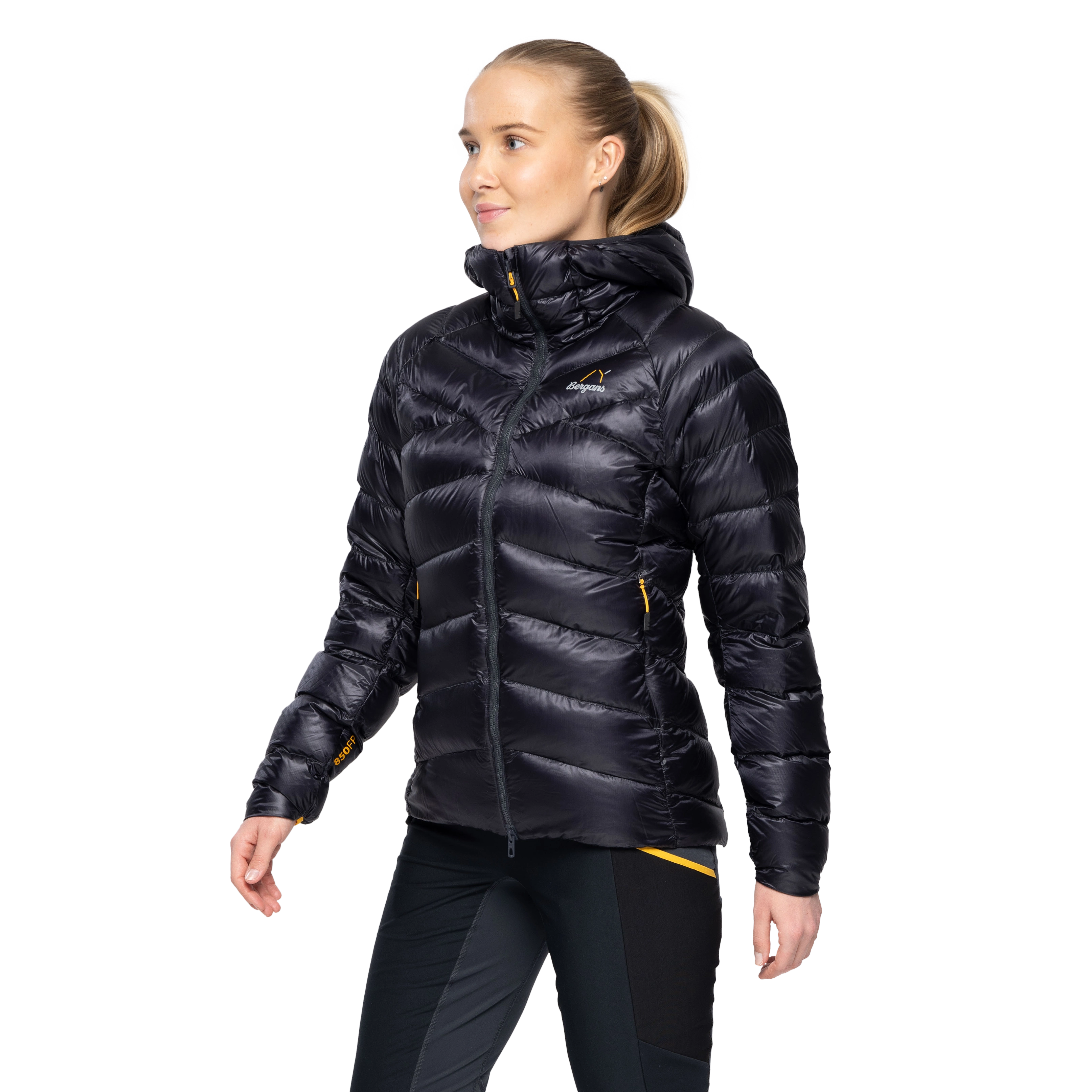 Y LightLine Weightless Down Jacket Hood Women Dark Shadow Grey