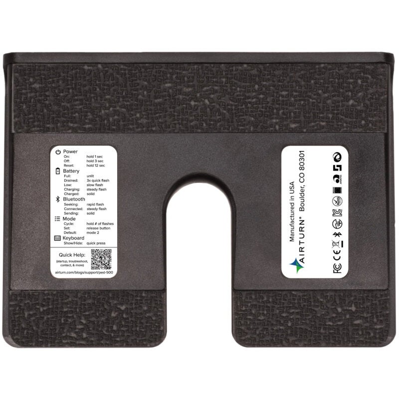 AirTurn PED 500 Bluetooth Pedal Page Turner & App Controller