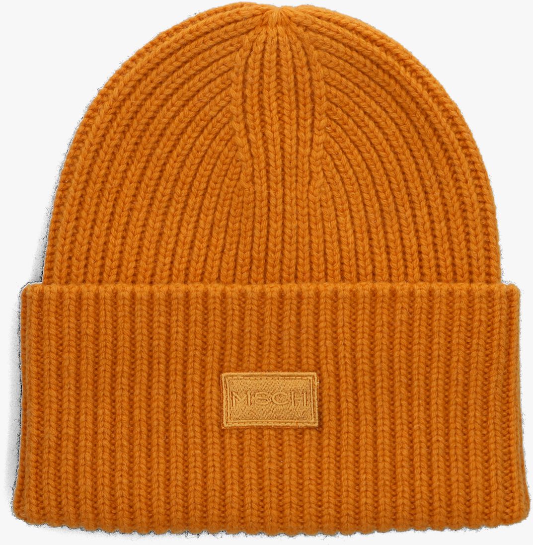 MSCH COPENHAGEN oranje msch copenhagen muts mschkara logo beanie