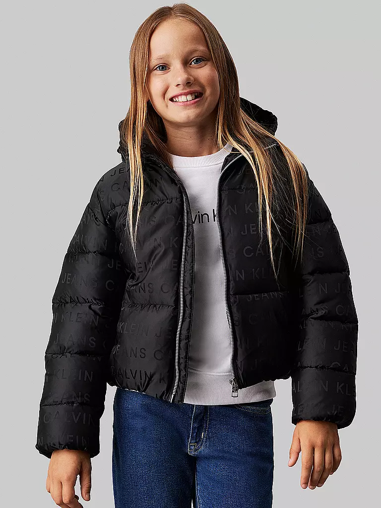 CALVIN KLEIN JEANS Mädchen Jacke schwarz