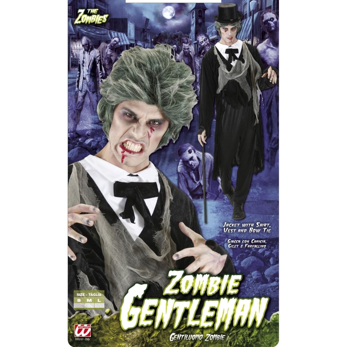 Halloween Kostuum Heren Zombie 4 delig