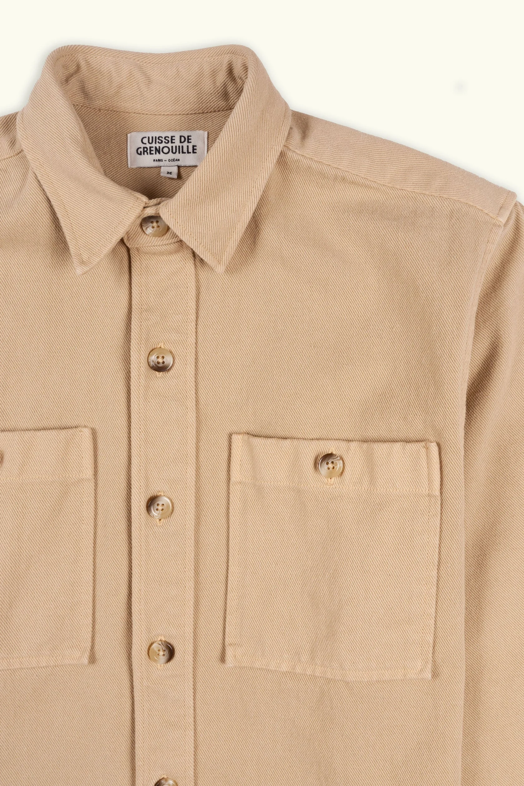 Surchemise en twill | Beige