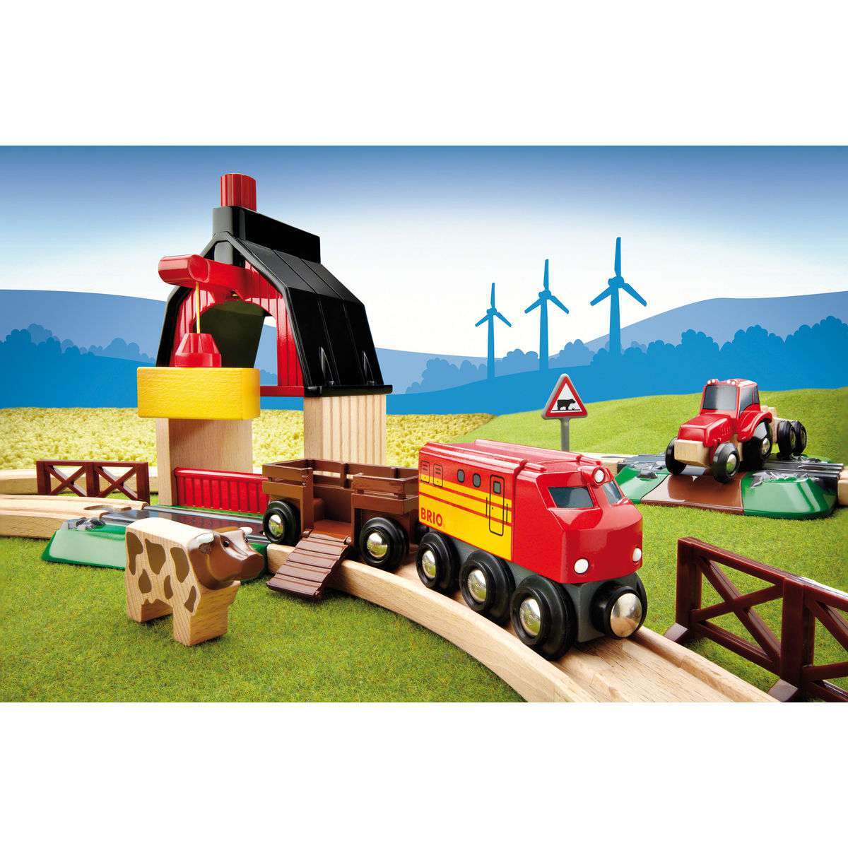 BRIO Spiel Bahn Bauernhof Set