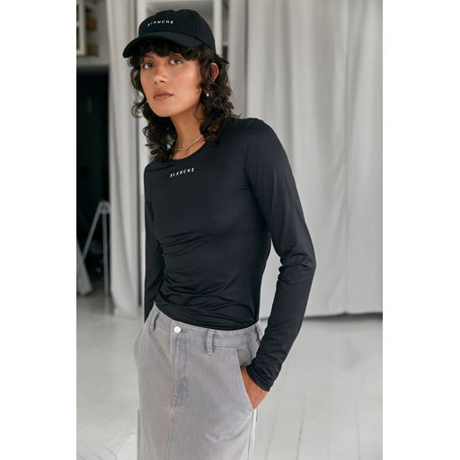 Blanche Comfy-BL Langærmet T-shirt, Black, M