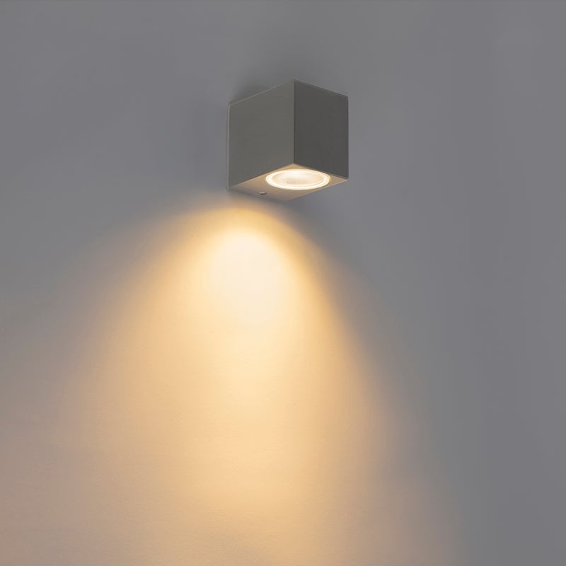 Slimme wandlamp, zwart, incl. WiFi, GU10, IP44 - Baleno