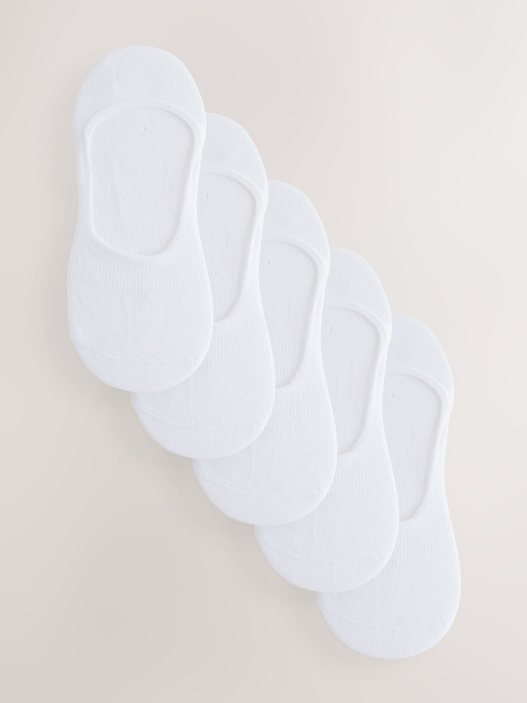 Wit - 5 Paar footsies