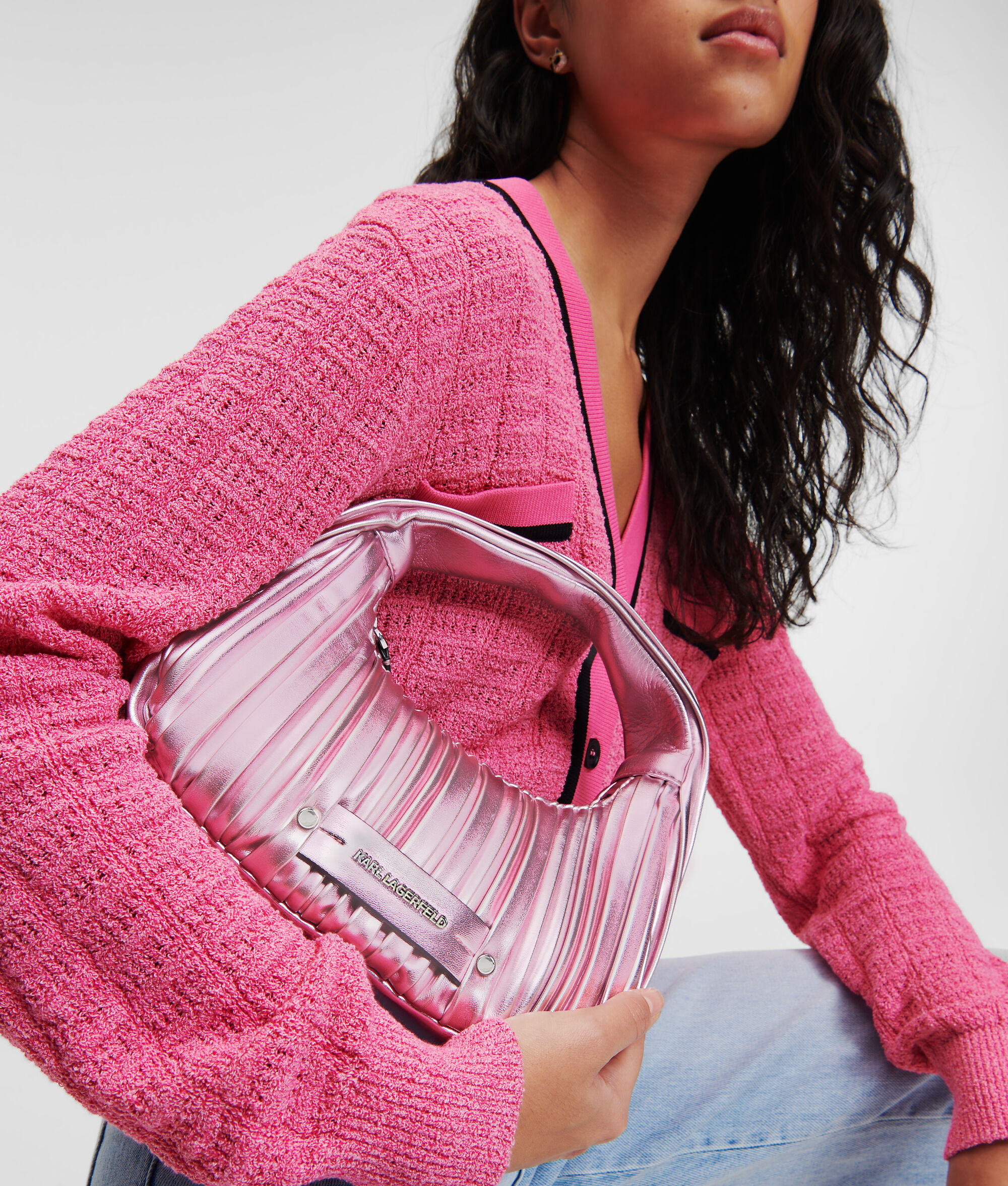 PETIT SAC HOBO MÉTALLISÉ K/KUSHION