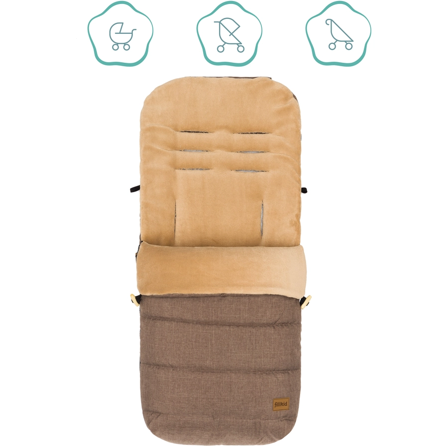 fillikid Winterfußsack Lanin Braun