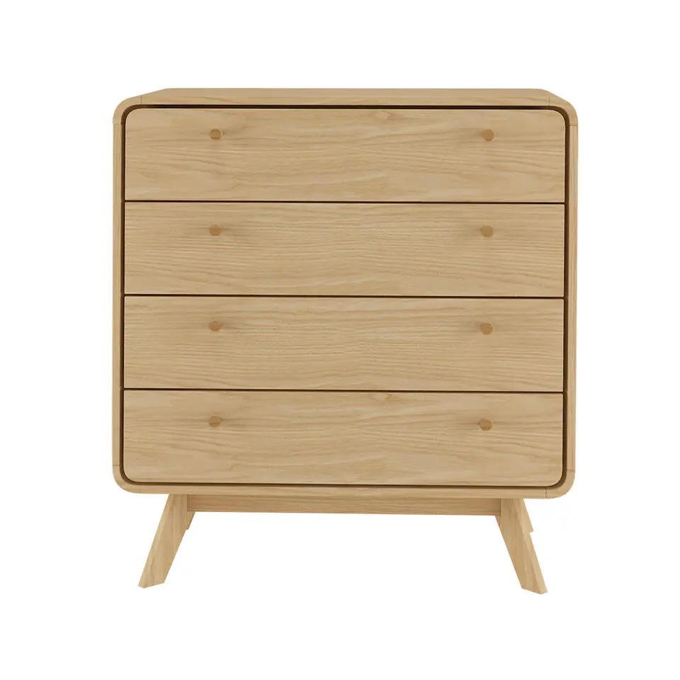 Cassie - Commode met 4 laden in eikenlook