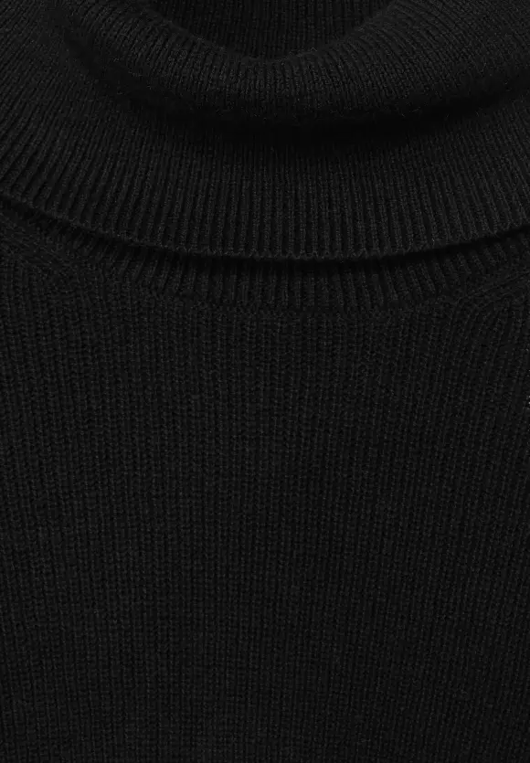 Cosy Rollkragenpullover - Black