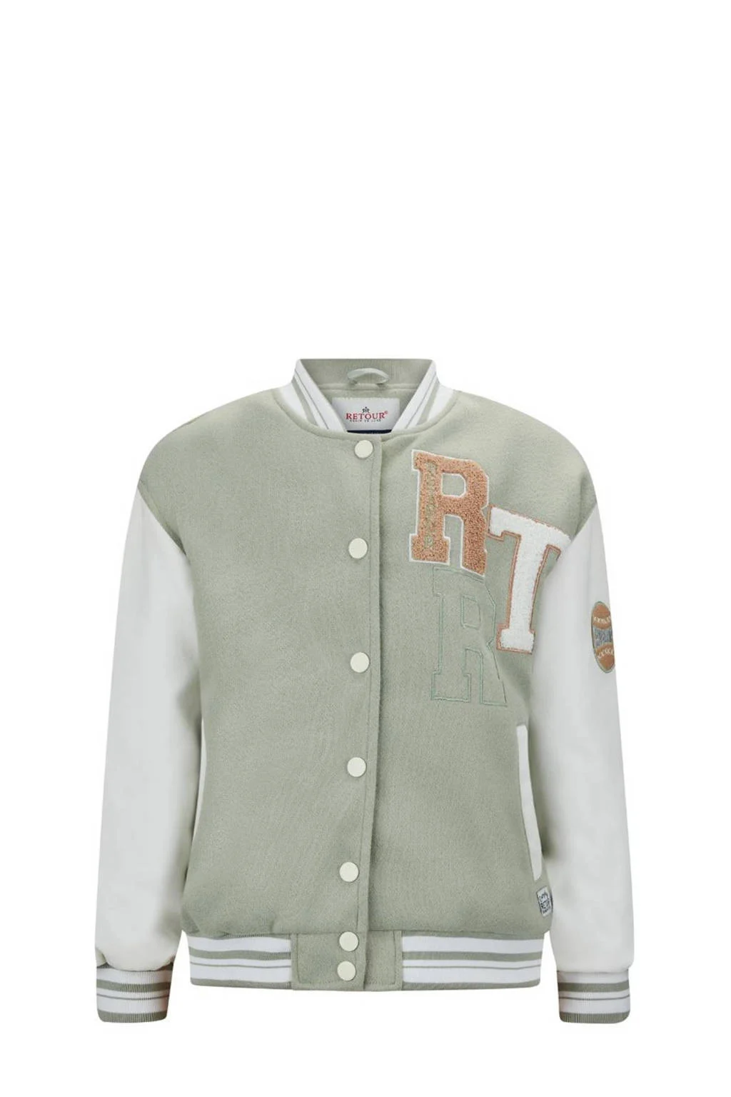 Retour Jeans bomberjack zomer Annecy pistache /ecru