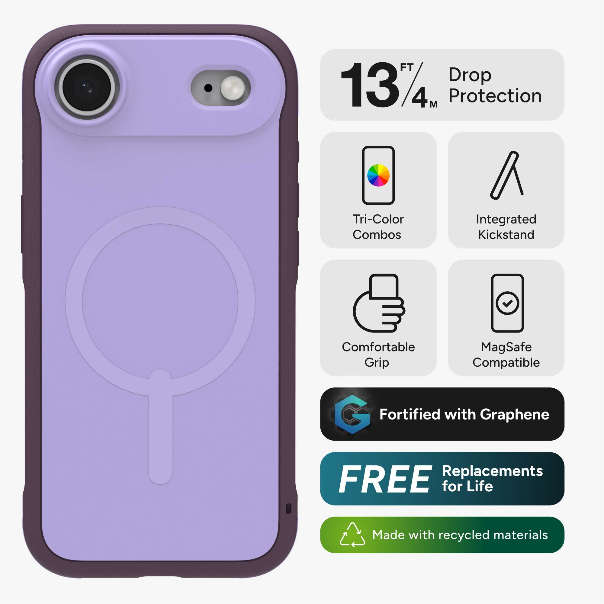 iPhone Air MagSafe Hülle Sedona Snap Case Recycled (702319093) - Schwarz