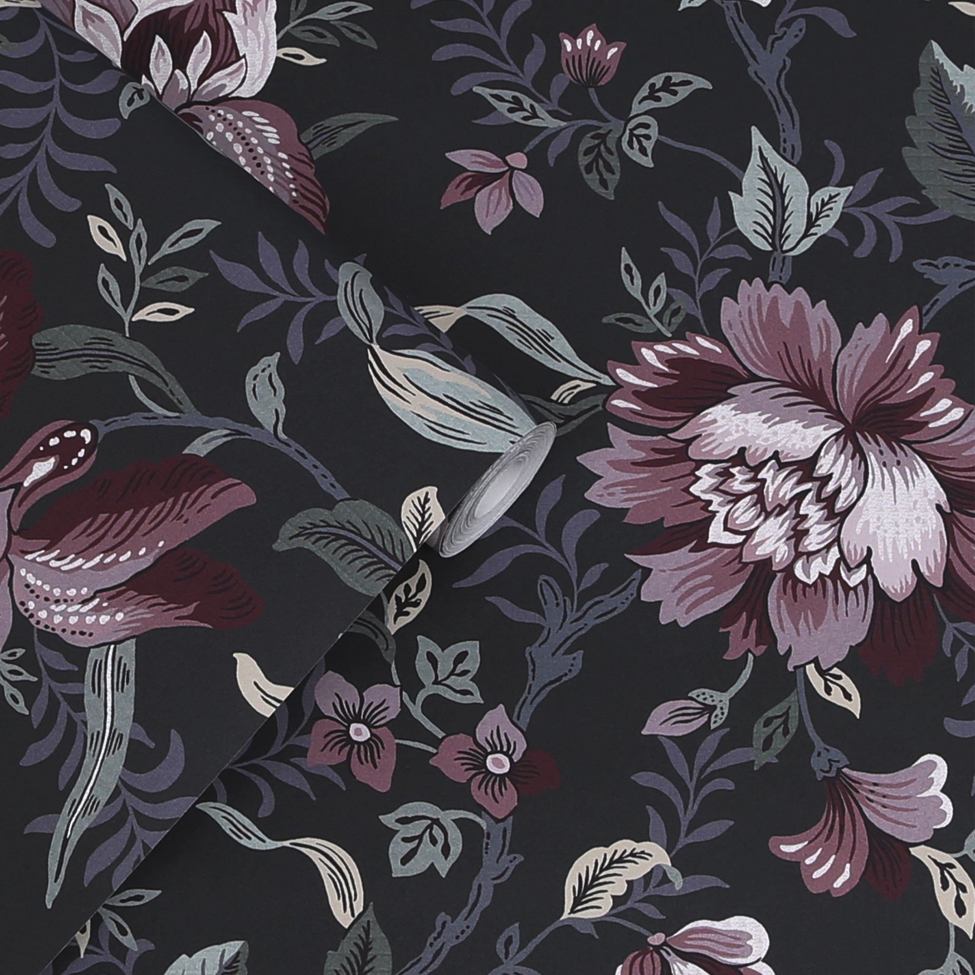 Laura Ashley Editaâs Garden Behang - Bloemen - 10mx52cm - Blauw