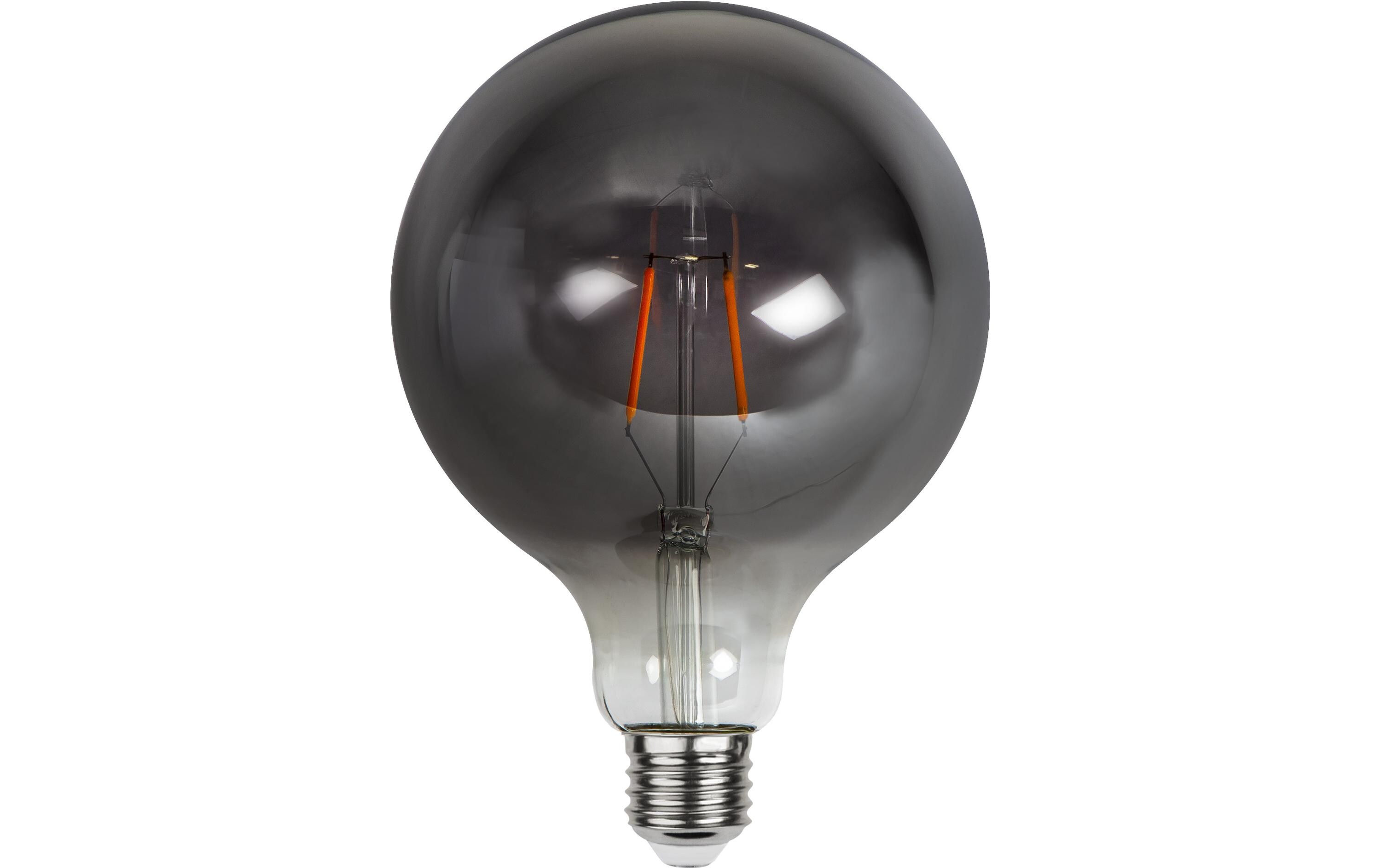 Lampe Plain Smoke G125 1.8 W (13 W) E27 WarmweissFilamentleuchtmittel in Globeform mit geschwärztem Glas