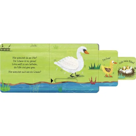 HABA 302725 Schieben, ziehen, staunen! Tiere am Teich