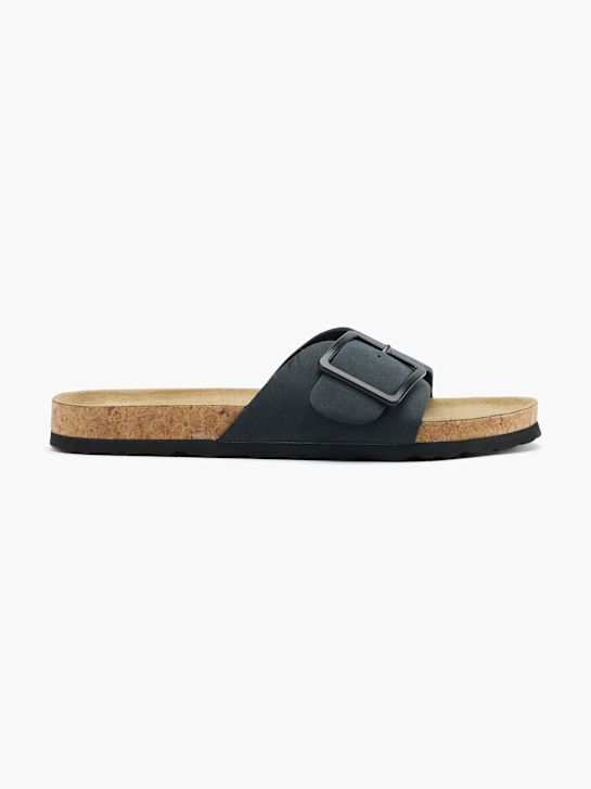 Graceland Tieffussbett-Pantolette Schwarz
