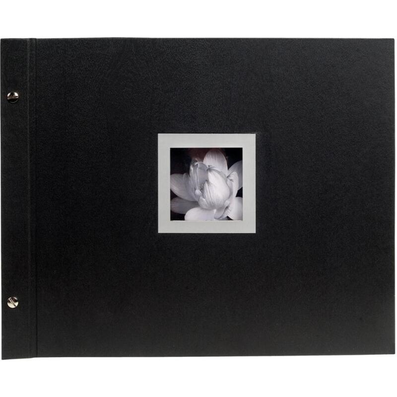 Album photos à vis rechargeable 40 pages noires Ceremony - 37x29 cm - Noir