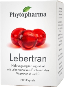Phytopharma Lebertran Kapseln, 200 Stück