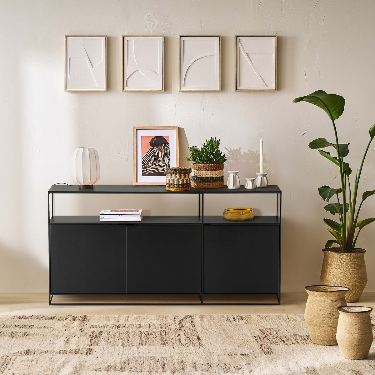 LA REDOUTE INTERIEURS<br>Móvel buffet em aço, Miva