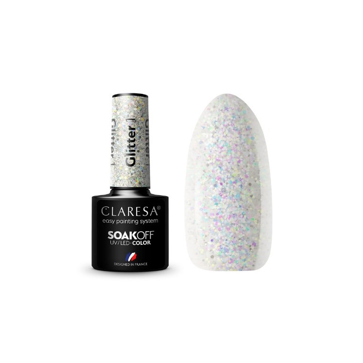 Claresa Glitter Hybrid Nagellack /1/ 5 g