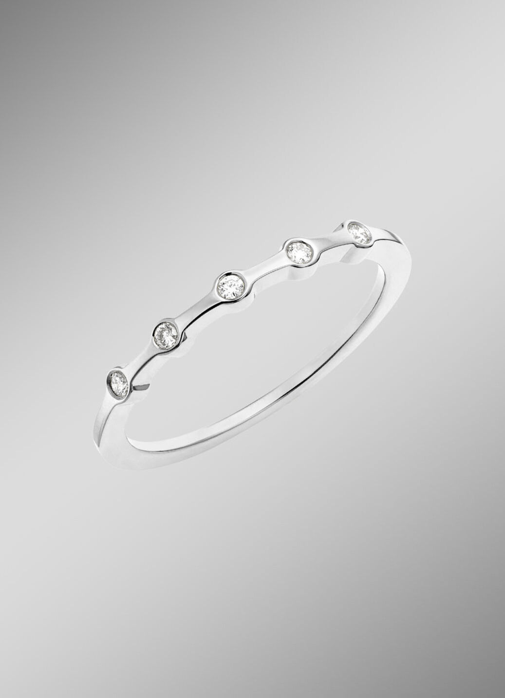 Luxuriöser Damenring aus Weissgold mit Brillanten
